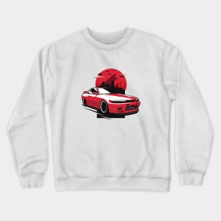 Red R32 Skyline GTR City Crewneck Sweatshirt